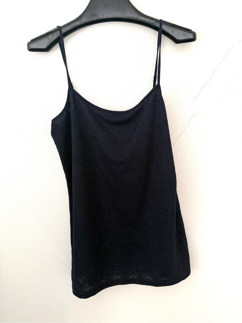 Ann Taylor Blue Lace Camisole with Spaghetti Straps. Large